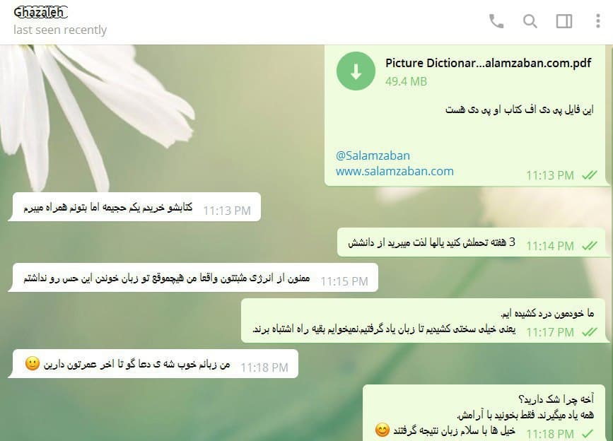 واقعا هیچ وقت تو زبان خوندن این حس رو نداشتم