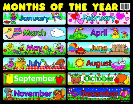 Months-names-داستان کوتاه انگلیسی ماه ها