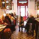 Old man-village-restaurant