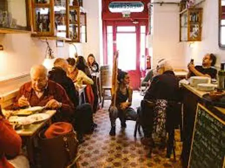 Old man-village-restaurant