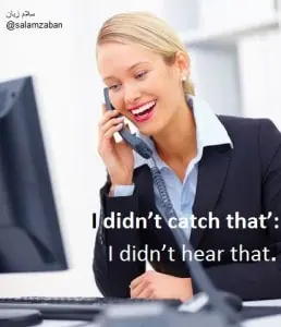 ‘I didn’t catch that’