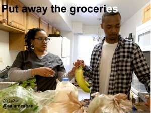 put away the groceries