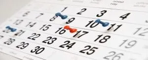slate=schedule; plan.
