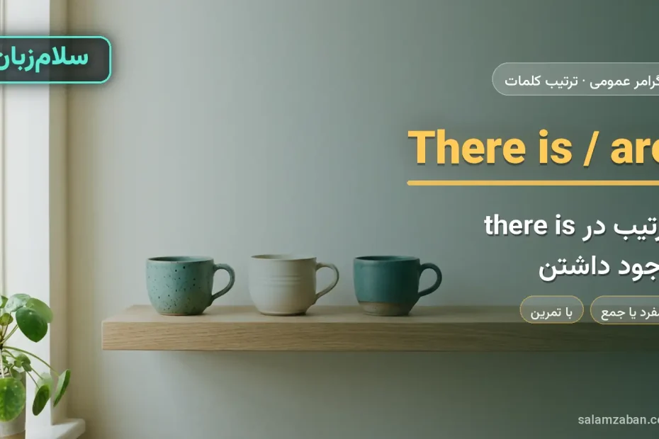 ترتیب در there is — آموزش ترتیب کلمات در انگلیسی، سلام‌زبان