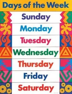 weekdays