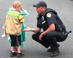 kid and police