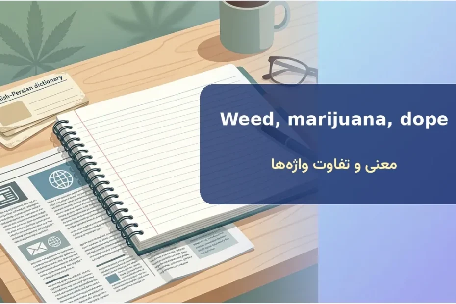 معنی Weed، Marijuana و Dope در انگلیسی