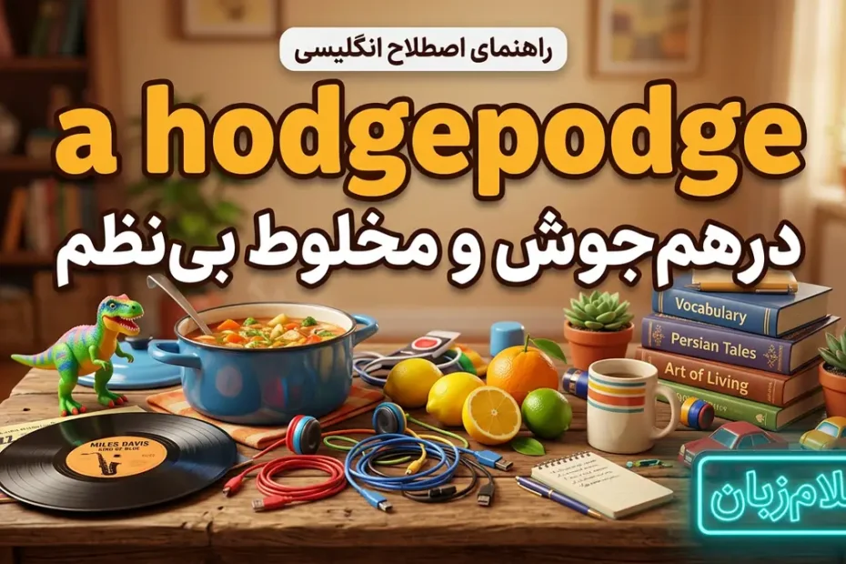 معنی اصطلاح a hodgepodge در انگلیسی؛ درهم‌جوش