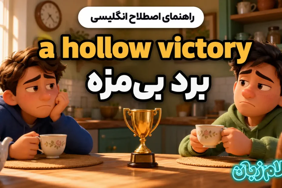 معنی a hollow victory؛ برد بی‌مزه