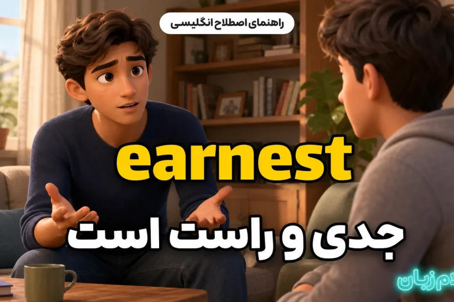 معنی earnest؛ جدی و راست است
