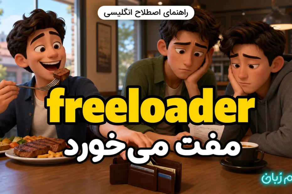 معنی freeloader؛ مفت میخورد