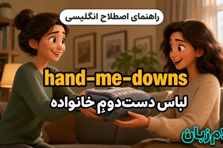 معنی hand-me-downs؛ لباس دستدومِ خانواده