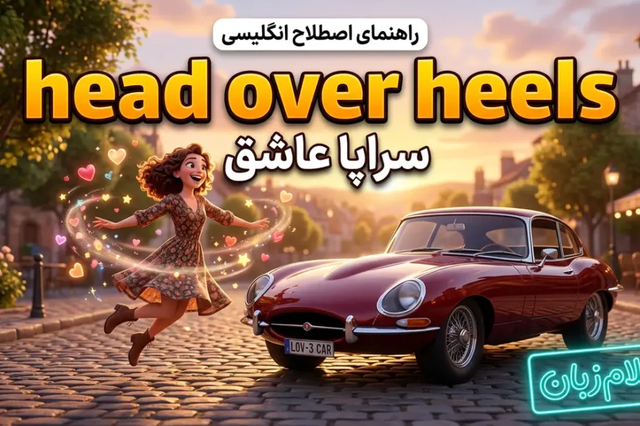 معنی اصطلاح head over heels در انگلیسی؛ سراپا عاشق