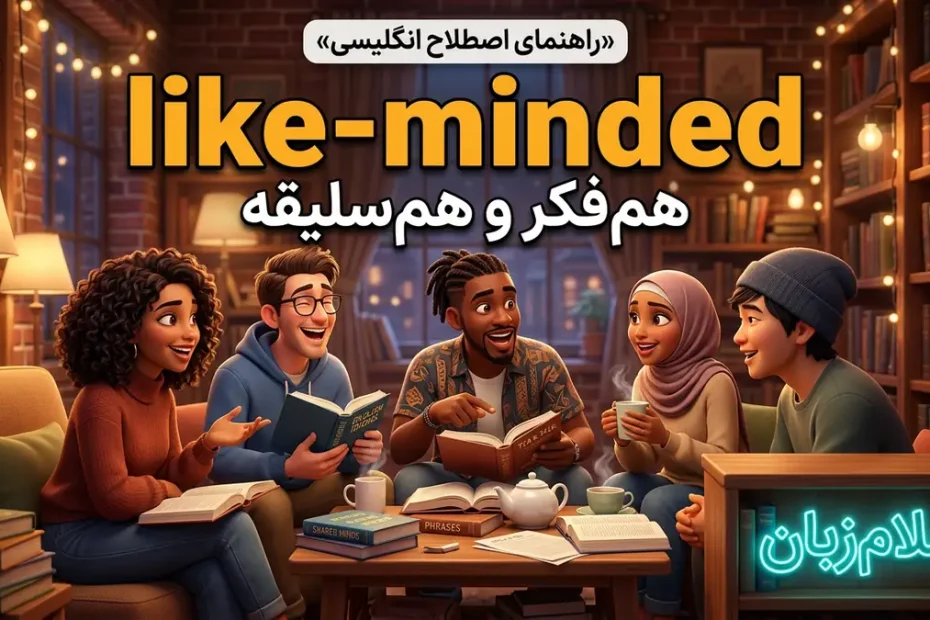 معنی like-minded در انگلیسی؛ هم‌فکر