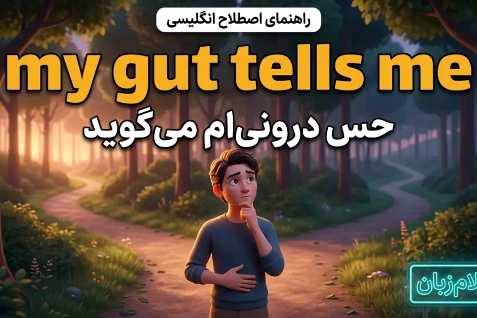معنی My gut tells me؛ حس درونی‌ام می‌گوید