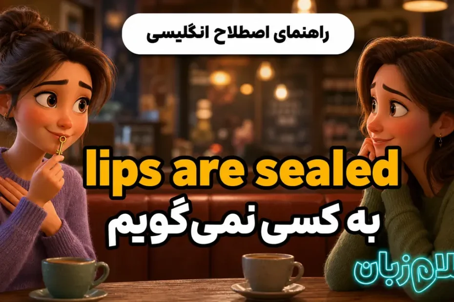 معنی my lips are sealed؛ به کسی نمی‌گویم