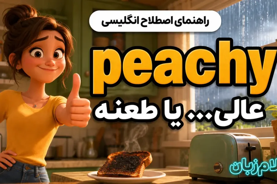 معنی peachy؛ عالی… یا طعنه