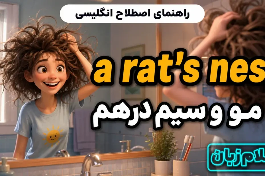 معنی a rats nest؛ مو و سیم درهم