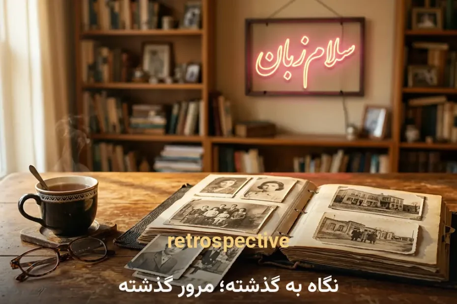 معنی retrospective در انگلیسی؛ نگاه به گذشته؛ مرور گذشته