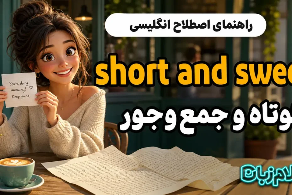 معنی short and sweet؛ کوتاه و جمع‌وجور