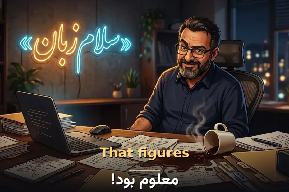 معنی That figures در انگلیسی؛ معلوم بود!