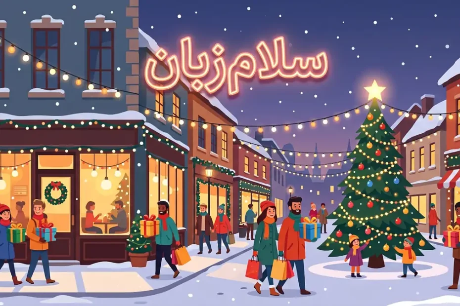 معنی the holiday season در انگلیسی؛ فصل تعطیلاتِ پایان سال