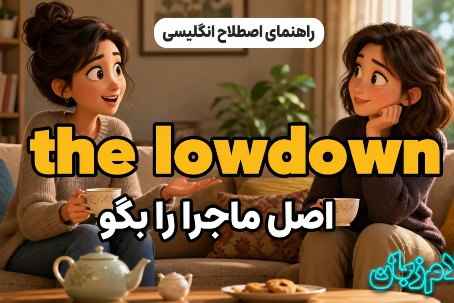 معنی the lowdown؛ اصل ماجرا را بگو