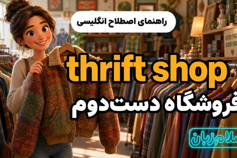 معنی thrift shop؛ فروشگاه دست‌دوم