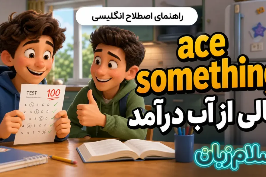 معنی ace something؛ عالی از آب درآمد
