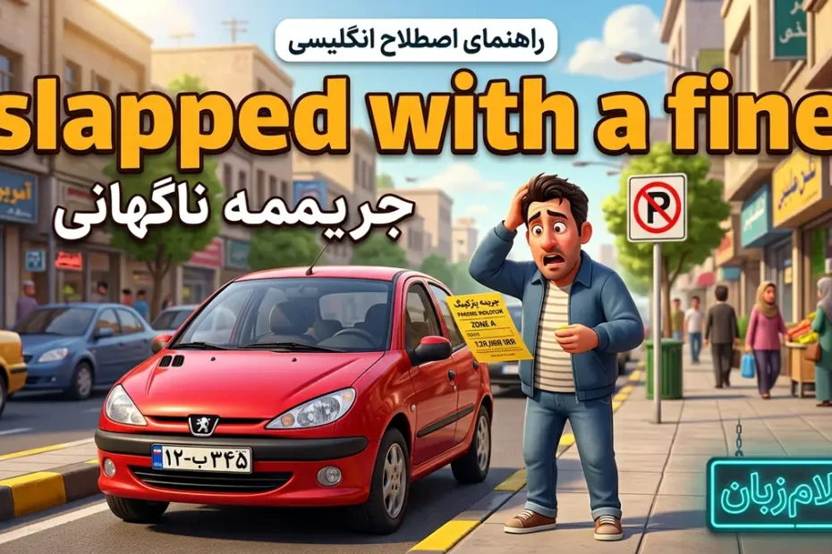 معنی slapped with a fine؛ جریمه ناگهانی