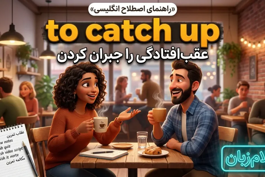 معنی to catch up در انگلیسی؛ جبران عقب‌ماندگی