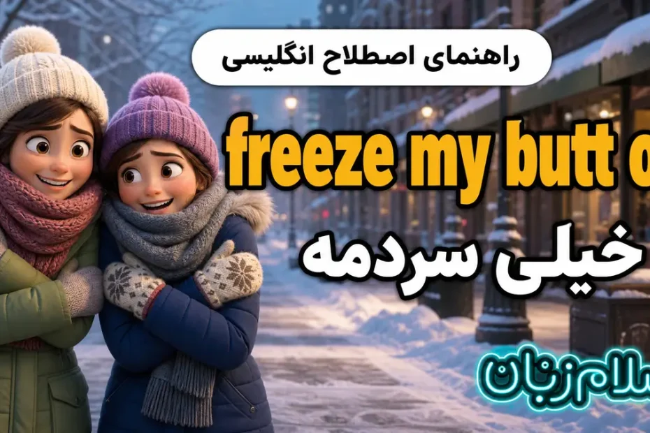 معنی freeze my butt off؛ خیلی سردمه