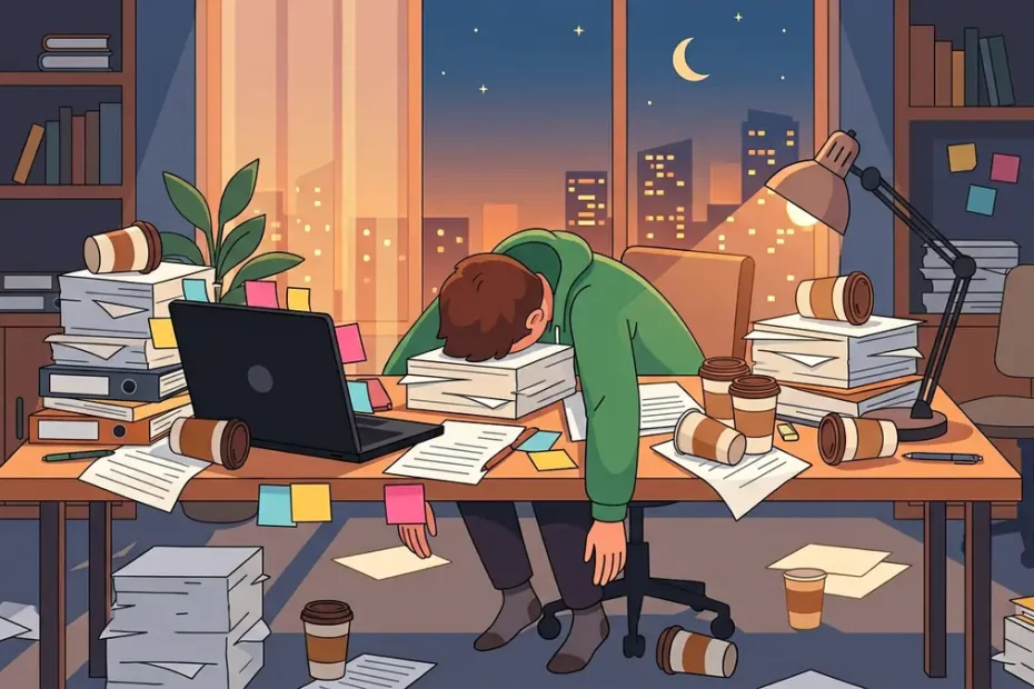 معنی to knock yourself out (part 2) در انگلیسی؛ از پا درآوردنِ خود با زحمت زیاد