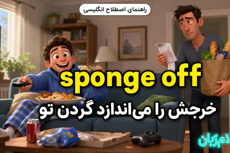معنی sponge off؛ خرجش را می‌اندازد گردن تو