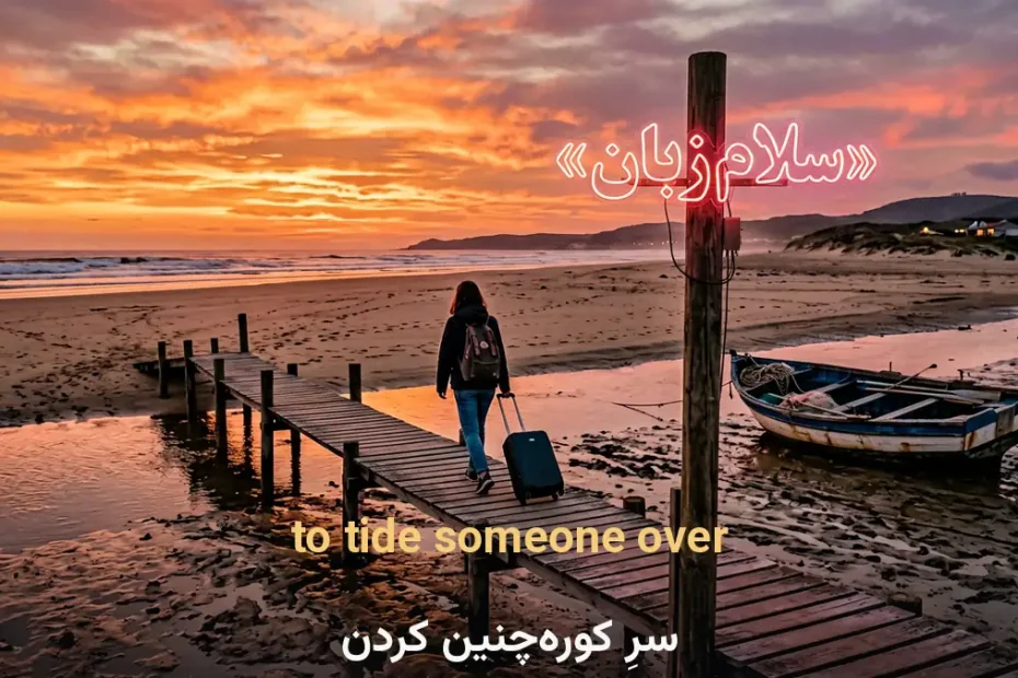 معنی to tide someone over در انگلیسی؛ سرِ کورهچنین کردن تا شرایط جور شود
