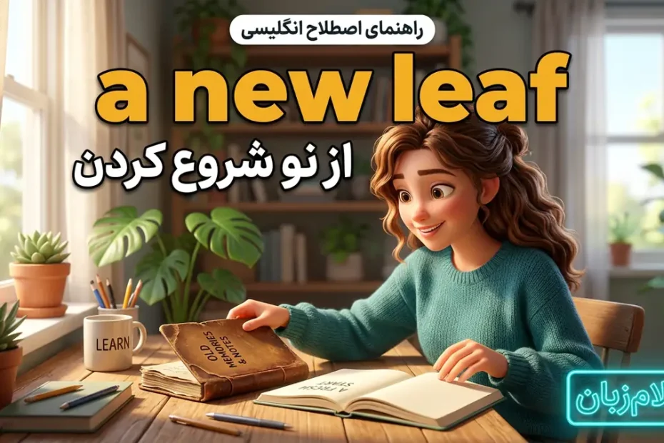 معنی turn over a new leaf؛ از نو شروع کردن