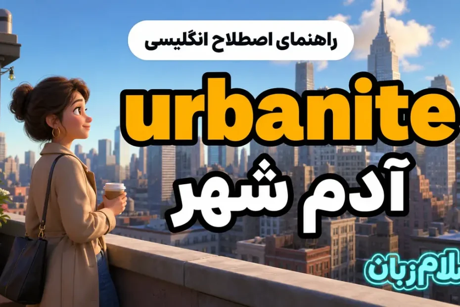 معنی urbanite؛ آدم شهر