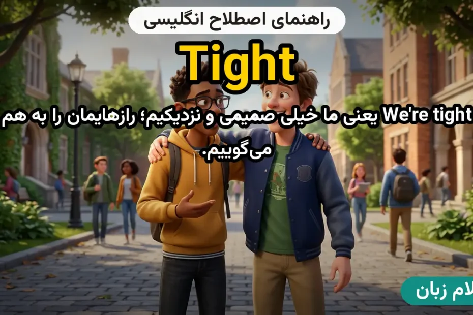 معنی tight؛ کاربرد و مثال