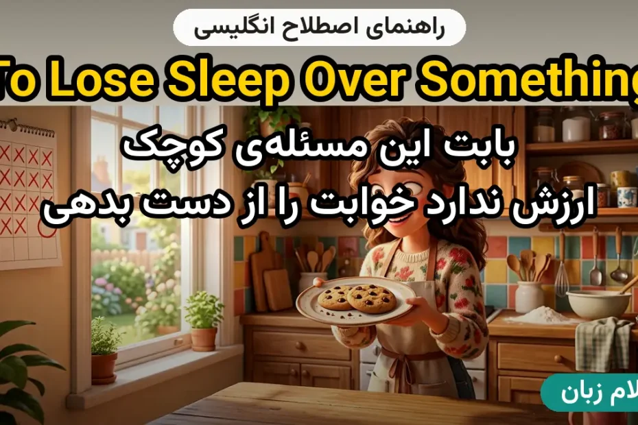 معنی to lose sleep over something؛ کاربرد و مثال