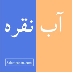 آب نقره معنی انگلیسی