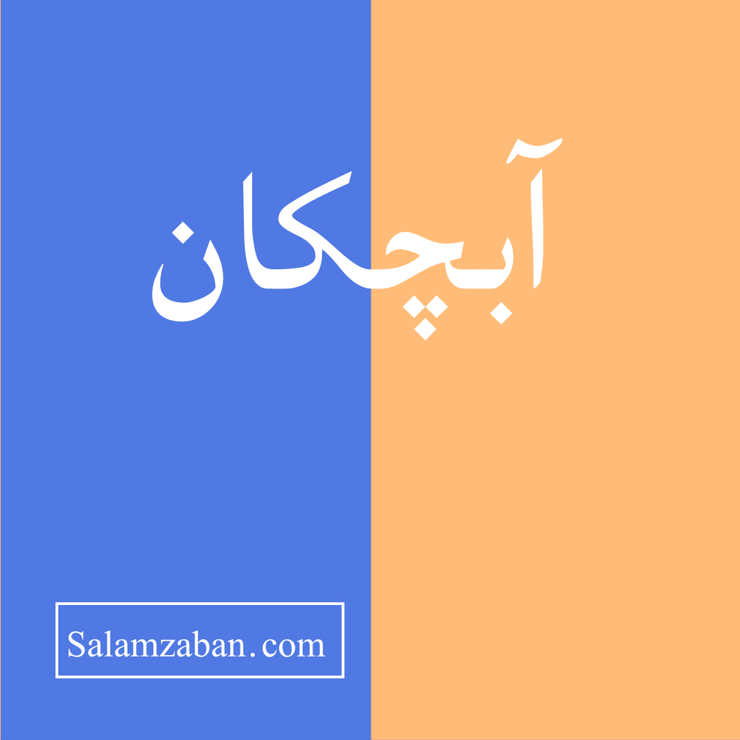 آبچکان معنی فارسی انگلیسی