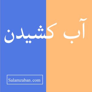 آب کشیدن معنی انگلیسی