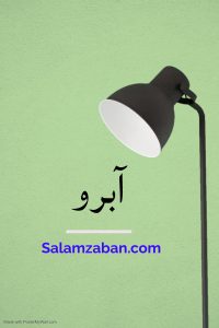 آبرو معنی فارسی انگلیسی