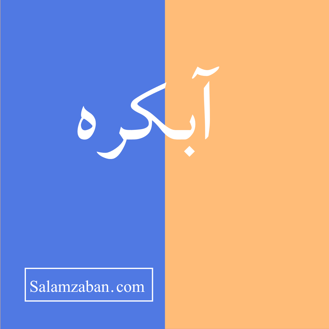 آبکره معنی انگلیسی