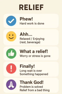 What a relief