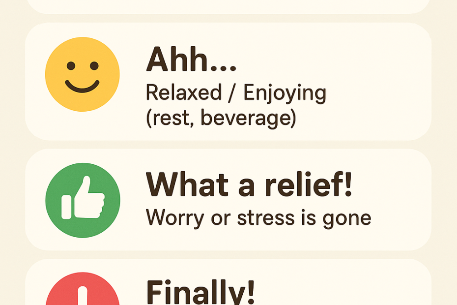 What a relief